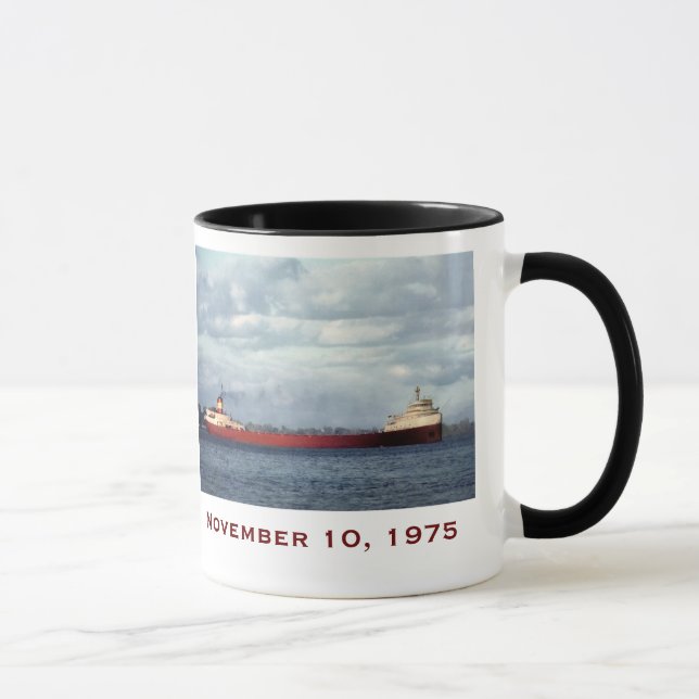 Caneca O Edmund Fitzgerald com Nomes da Tripulação (Direita)