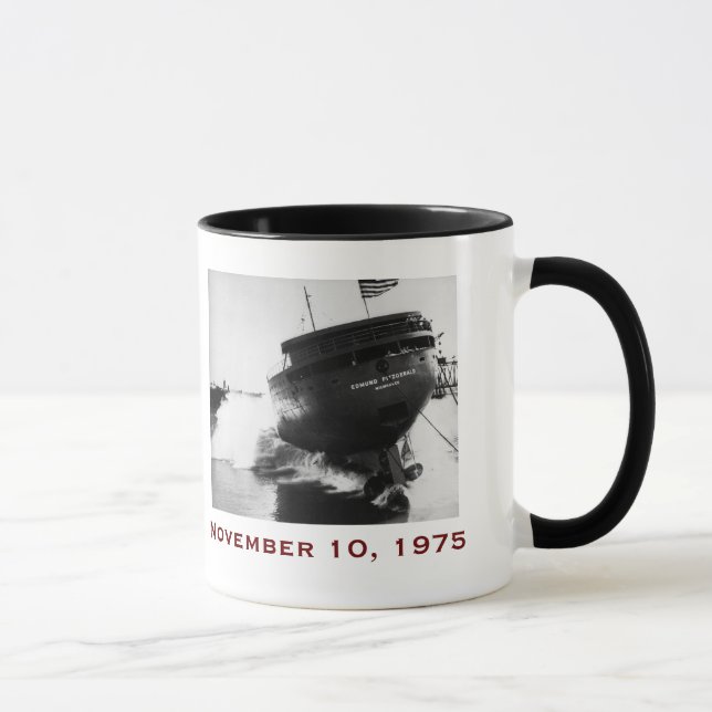 Caneca O Edmund Fitzgerald com Nomes da Tripulação (Direita)