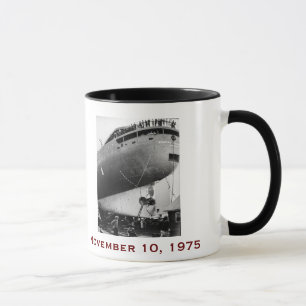 Caneca O Edmund Fitzgerald com Nomes da Tripulação