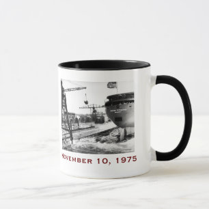 Caneca O Edmund Fitzgerald com Nomes da Tripulação