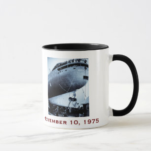 Caneca O Edmund Fitzgerald com Nomes da Tripulação