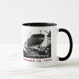 Caneca O Edmund Fitzgerald com Nomes da Tripulação