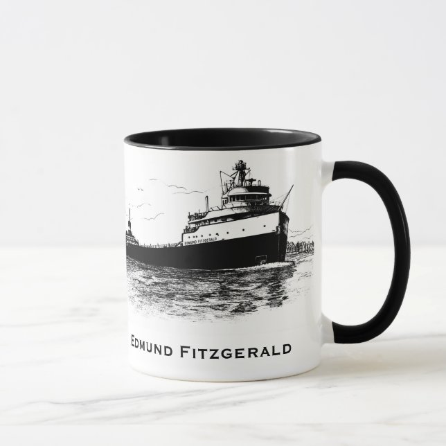 Caneca O Edmund Fitzgerald na Rua. (Direita)