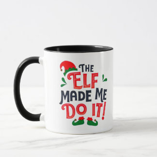 Caneca O Elf Fez-Me Fazê-Lo