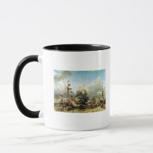 Caneca O embarque de Ruyter e de William de Witt