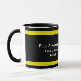 Caneca O emblema da Defesa do Exército dos EUA foi person