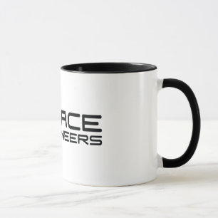 Caneca O espaço projeta o logotipo branco do SE da canec