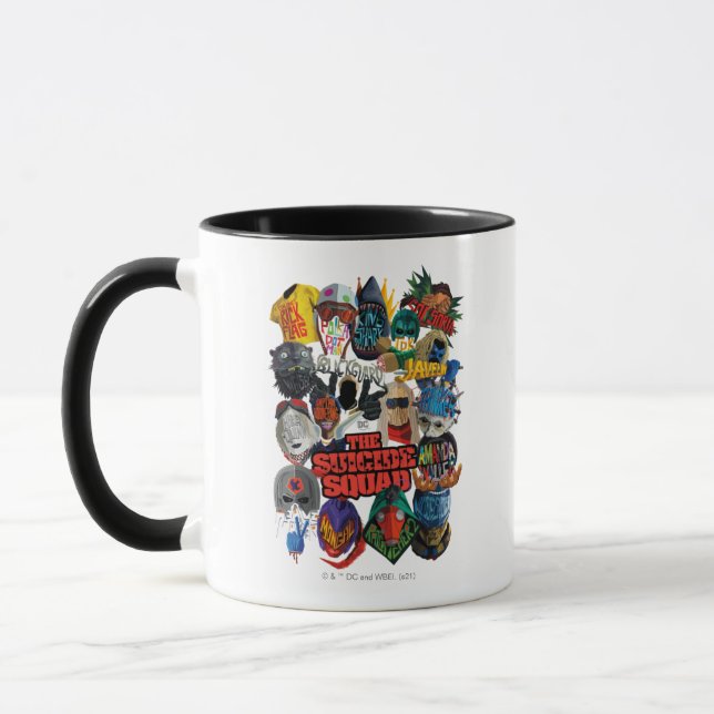 Caneca O Esquadrão Suicida | Avatares estilizados (Esquerda)