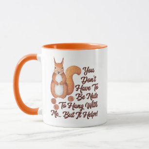 Caneca O Esquilo De Cores D'Água Do Outono Não Tem Que 
