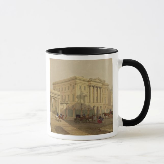 Caneca O exterior da casa de Apsley, 1853, por J. Dillon (Direita)