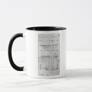 Caneca O exterior da casa de Issac que está sendo pintad