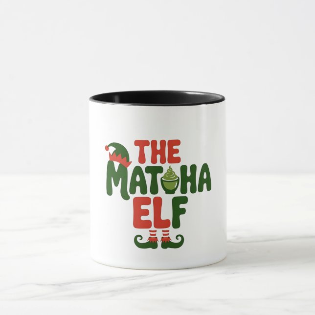 Caneca O Fada Matcha Divertido Bebida de Natal Matcha (Centro)