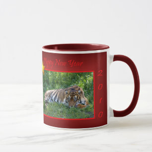 CANECA O FELIZ ANO NOVO DO TIGRE - TIGRE 2010 CHINÊS DO