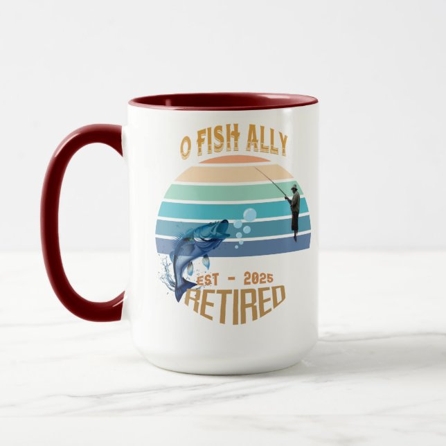 Caneca ☕ "O-Fish-Ally Recansado: Feliz Dia 2025!" 🌅 (Esquerda)