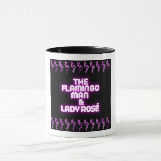 Caneca O Flamingo Man & Lady Rosé (Centro)