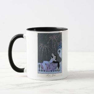 Caneca O fogo, ilustração para "Fetes Galantes" por Pau