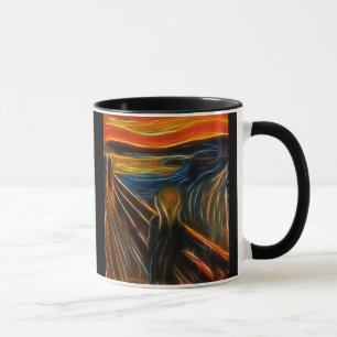 Caneca O Fractal do gritar que pinta Edvard Munch