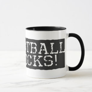 Caneca O futebol balança o vermelho