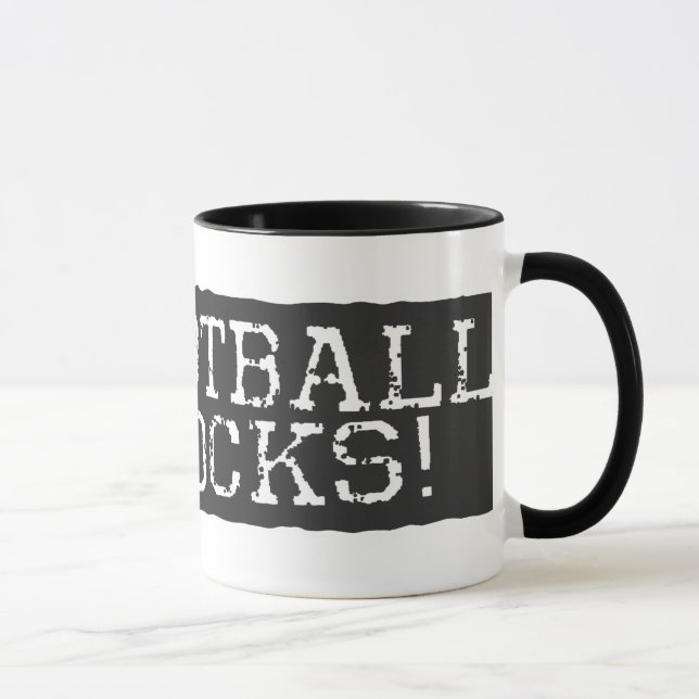 Caneca O futebol balança o vermelho (Direita)