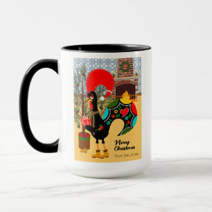 Caneca O galo português e a alegria de dar