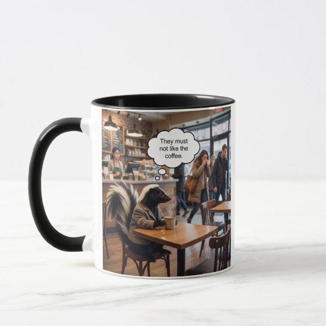 Caneca O gambá continua em negação (Esquerda)