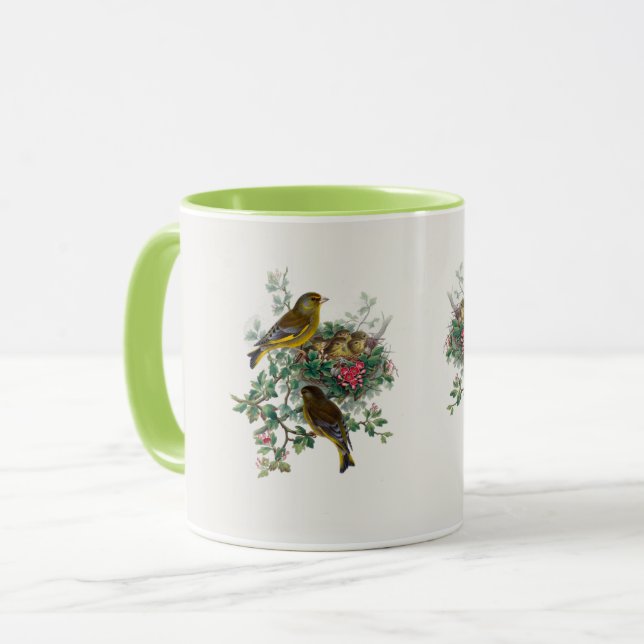 Caneca O "greenfinch europeu" (Frente Esquerda)