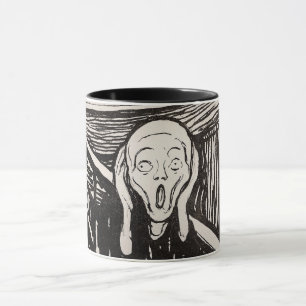 Caneca O Gritar (1895) Edvard Munch Woodcut Fine Art