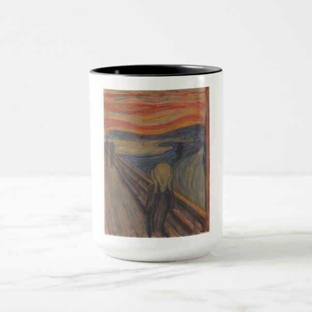 Caneca O Grito da Natureza por Edvard Munch 1893 (Centro)