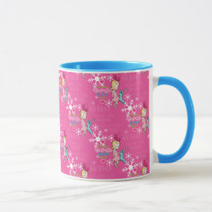 Caneca O Grpolegadas   Padrão De Férias Rosa Cindy-Lou