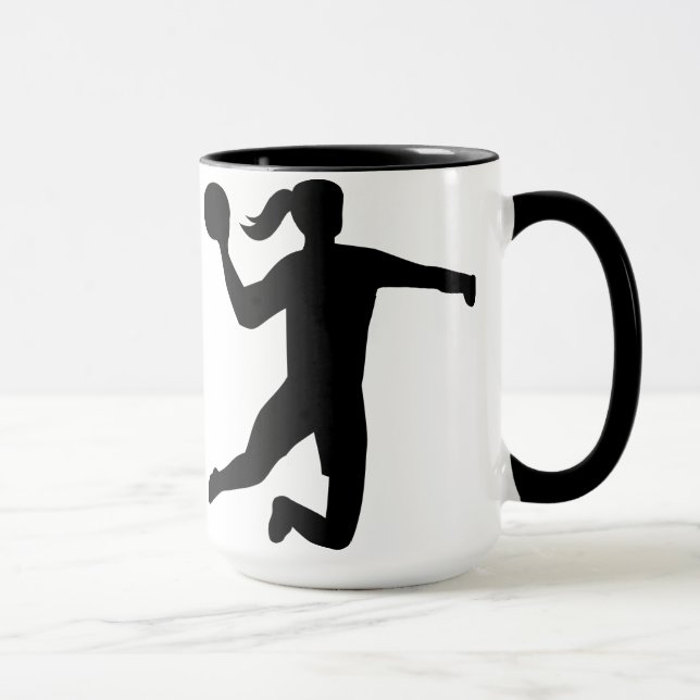 Caneca O handball das mulheres (Direita)
