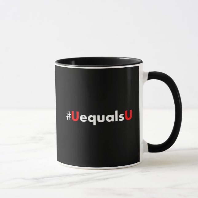 Caneca O HIV não detectável é imtransmissível - Mínimo (Direita)