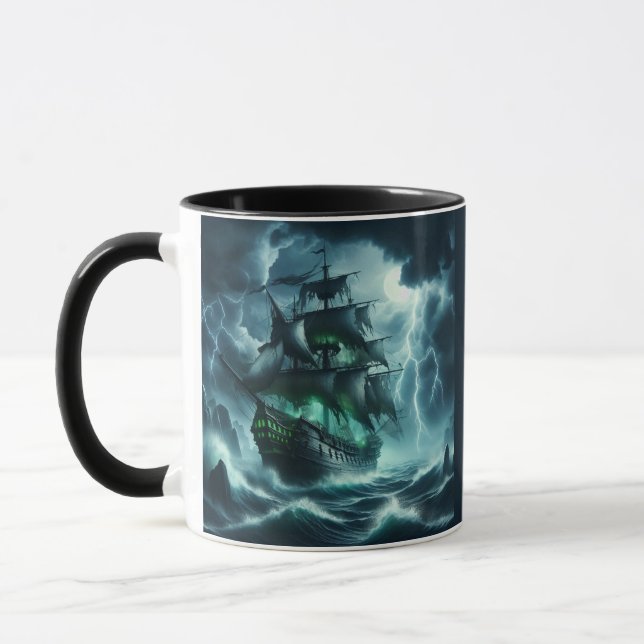 Caneca O Holandês que voa de areia Um navio fantasma do m (Esquerda)