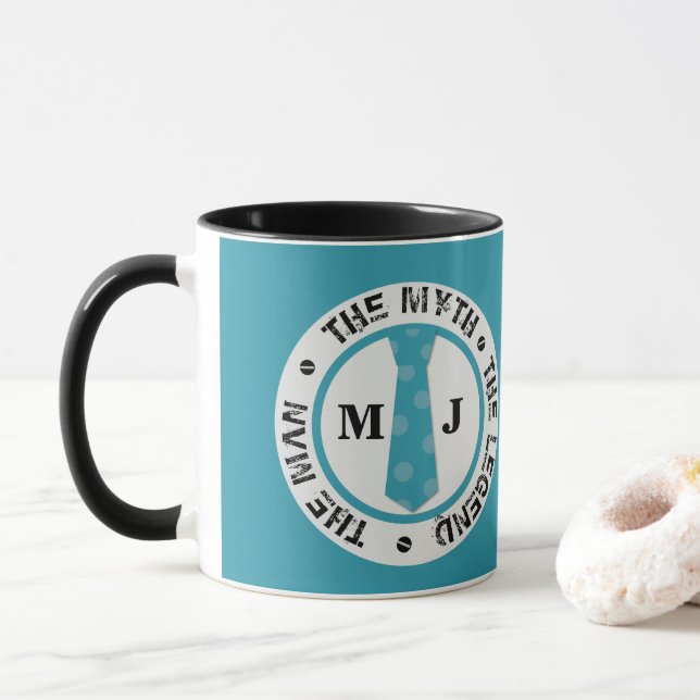 Caneca O homem o mito da legenda nome personalizado (Com Donut)