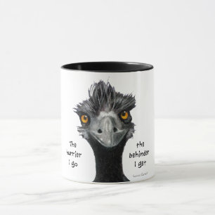 Caneca O Hurrier eu vou o Behinder que eu obtenho, Emu