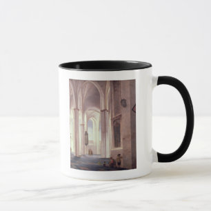 Caneca O interior do Buurkerk em Utrecht, 1644