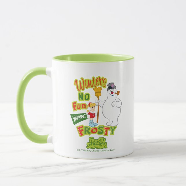 Caneca O inverno não se diverte sem o Snowman™ congelado (Esquerda)