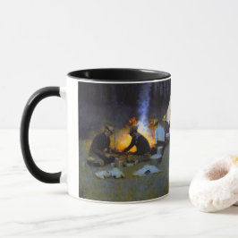 Caneca O Jantar dos Caçadores Frederic Remington Rústico