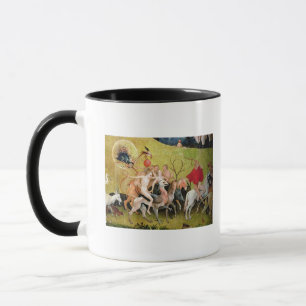 Caneca O jardim de prazeres terrestres: Alegoria de