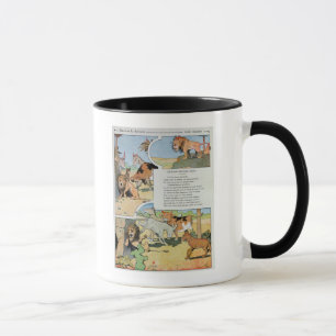 Caneca O leão do envelhecimento, das fábulas
