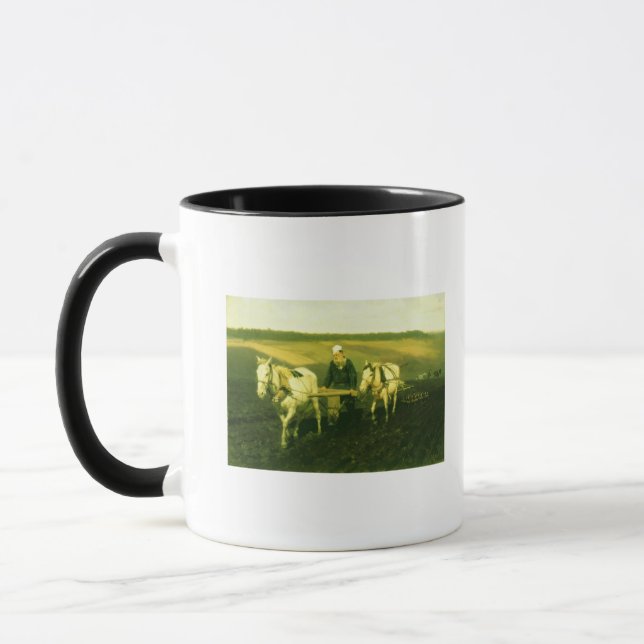 Caneca O lev Nikolaevich Tolstoy do escritor (Esquerda)