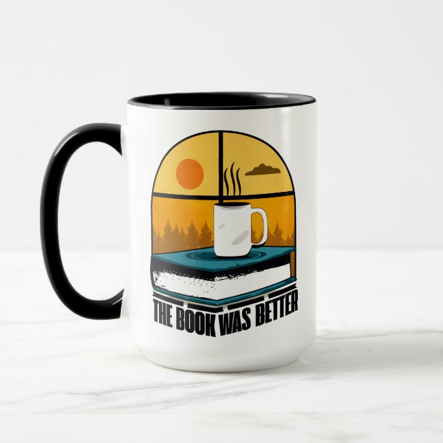Caneca O livro era melhor - ler presente (Esquerda)