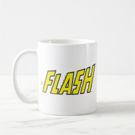 Caneca O logotipo Flash é amarelo