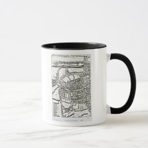 Caneca O mapa de Loggan de Oxford, folha oriental