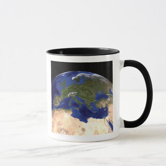 Caneca O mármore azul da próxima geração da Terra 7 (Direita)