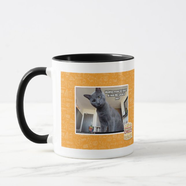 Caneca O meio de Wadya "obtem a ajuda"? (Esquerda)