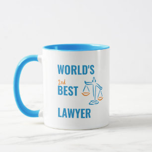 Caneca O melhor advogado do mundo. Ideia de presente do c