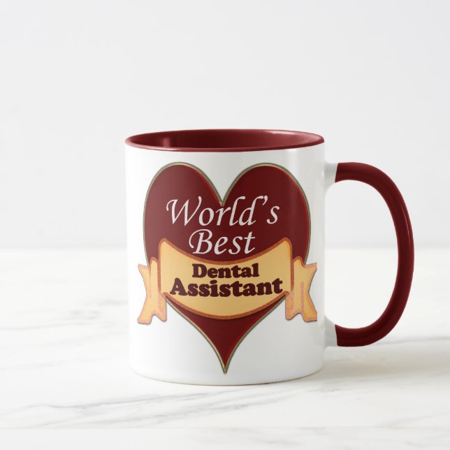 Caneca O melhor assistente dental do mundo (Direita)