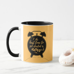 Caneca O melhor momento para começar é agora a inspiração