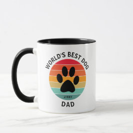 Caneca O melhor Pai de cachorro do mundo para impressão r