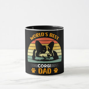 Caneca O melhor Pai de Corgi do mundo engraçado